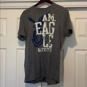 American Eagle AE Mens size L Grey T-shirt